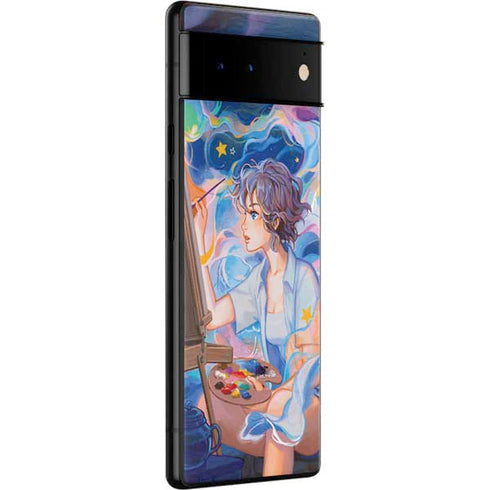Rainbow Anime Artist Painter by Ivy Dolamore Google Pixel 6 Pro Skin